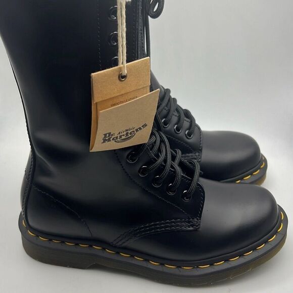 Dr. Martens 1914 SMOOTH‎ LEATHER TALL BOOTS festival...